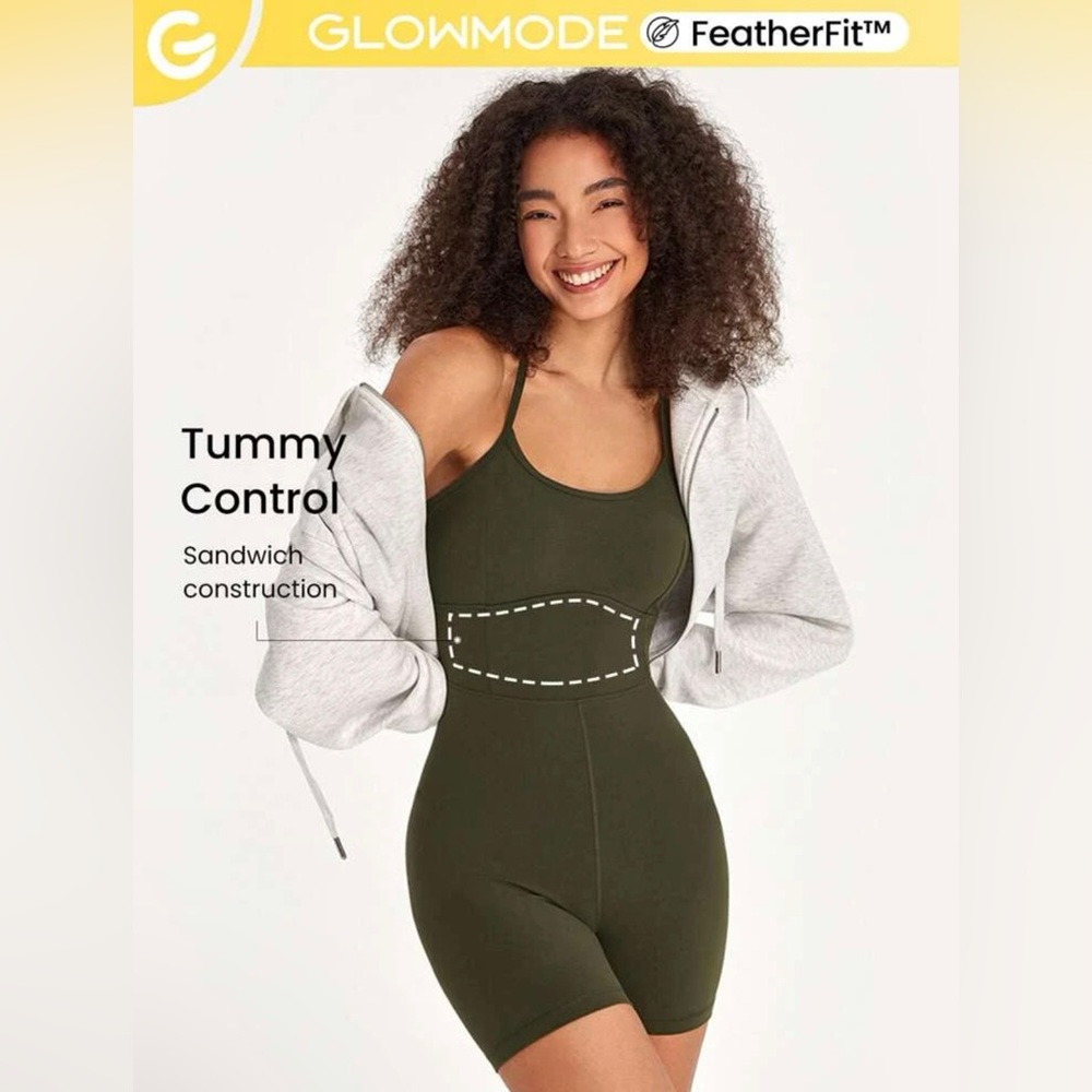 Soft Athletic Romper - Tummy Control